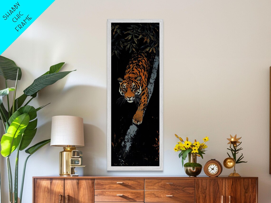 Majestic Tiger Stalking Through The Jungle Art Print - Image 3