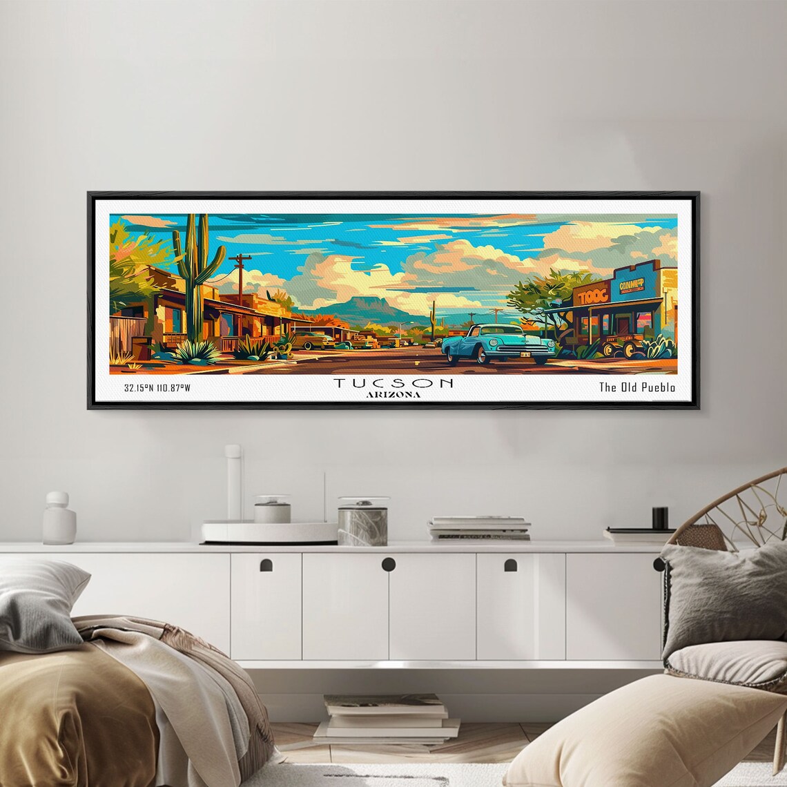 Tucson Arizona Mid-Century Modern Travel Poster