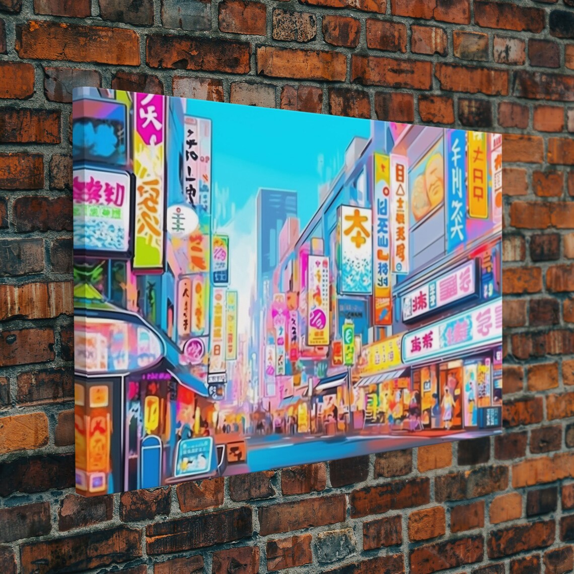 Japanese Market Watercolor, Vaporwave Art Print - Image 5