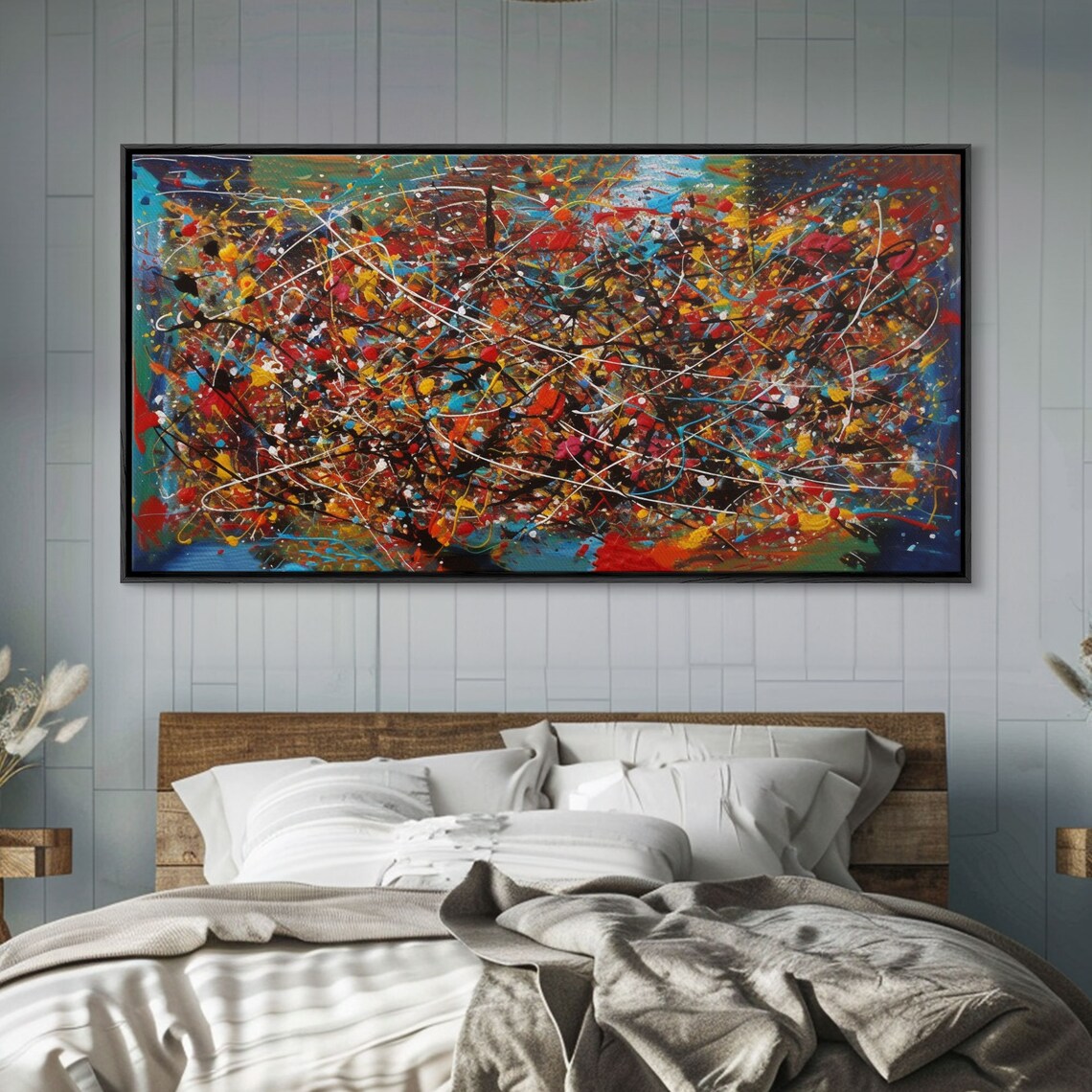 Jackson Pollock Style Abstract Graffiti Wall Art Print - Image 5