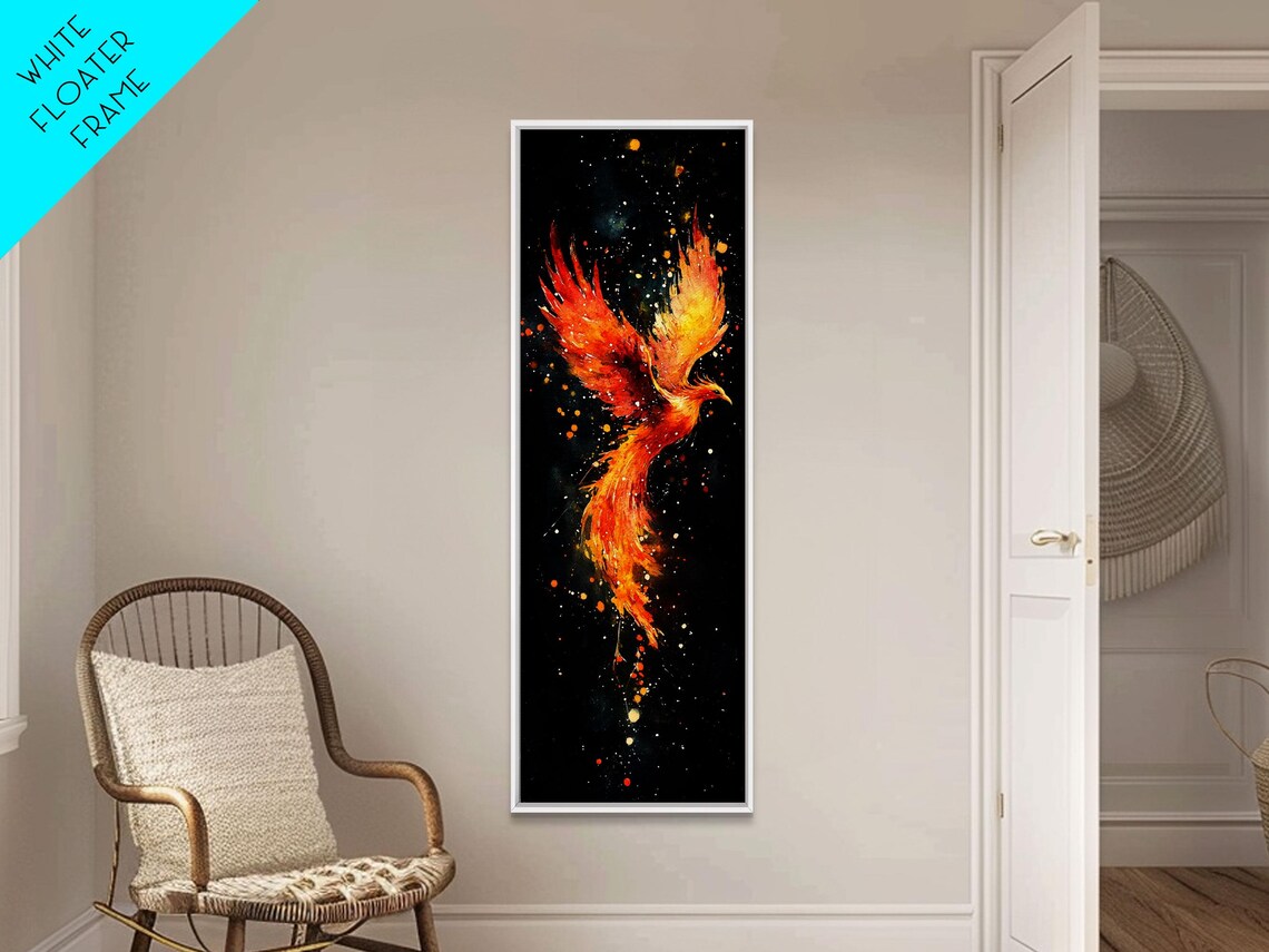 Radiant Phoenix In Flight Art Print, Spiritual Decor - Image 6
