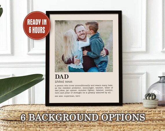 Personalized Dad Definition, Father's Day Gift