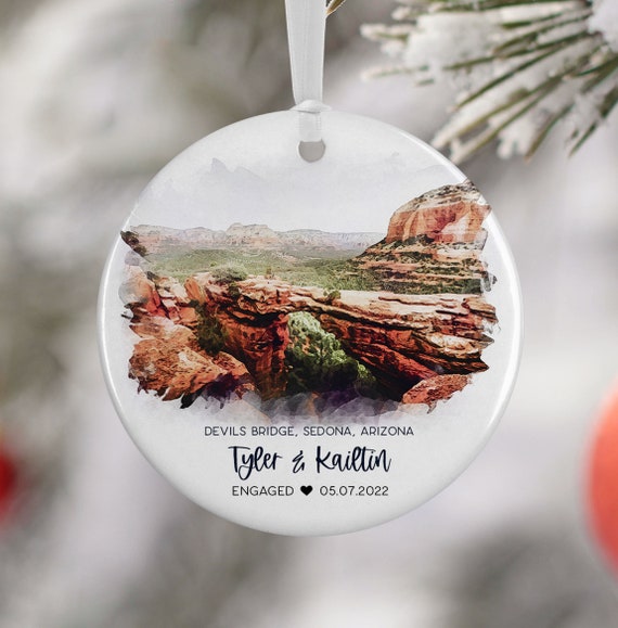 Devils Bridge Sedona Travel Poster, Engagement Gift
