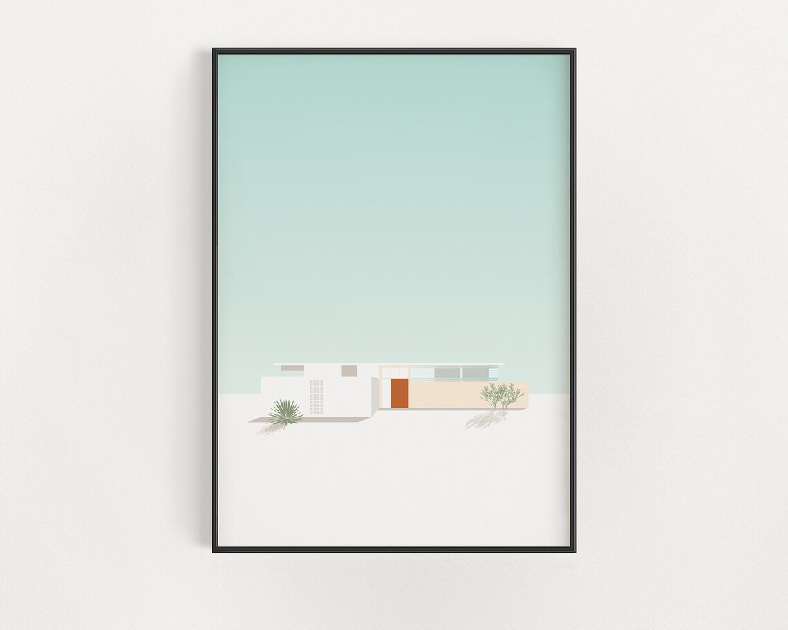 Palm Springs Southwestern Architecture, California Travel Poster