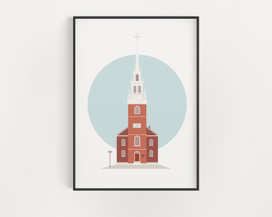 Historic Boston Architecture, Freedom Trail Poster