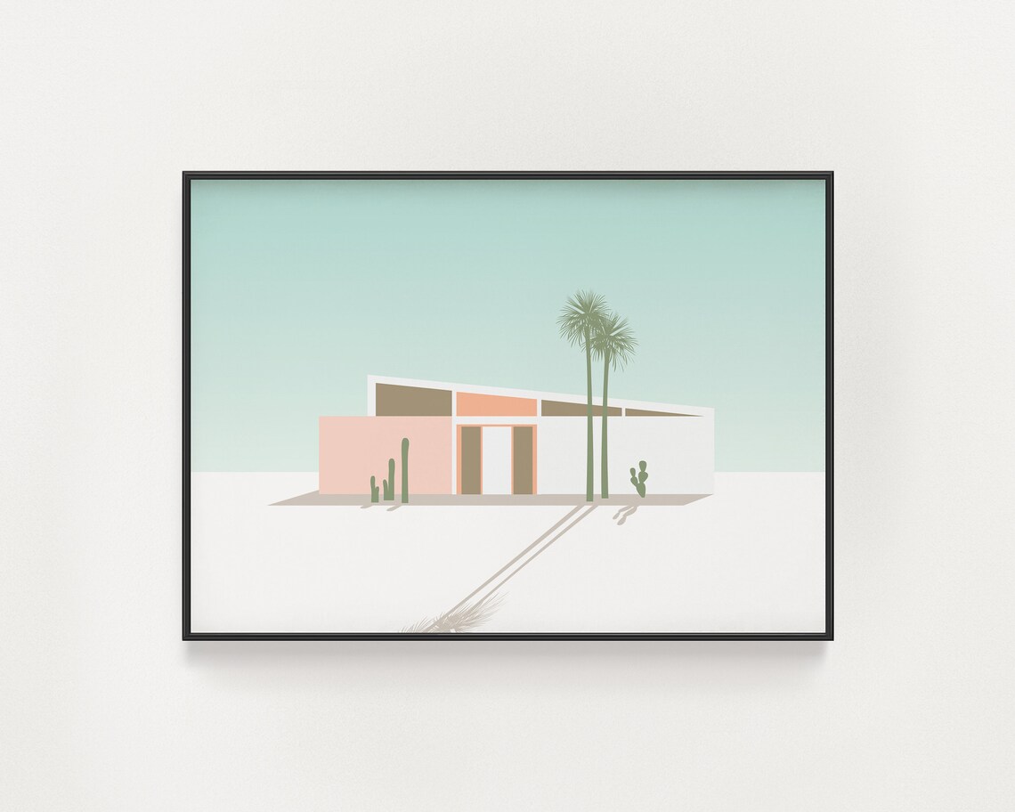 Palm Springs Midcentury Modern Architecture Art Print