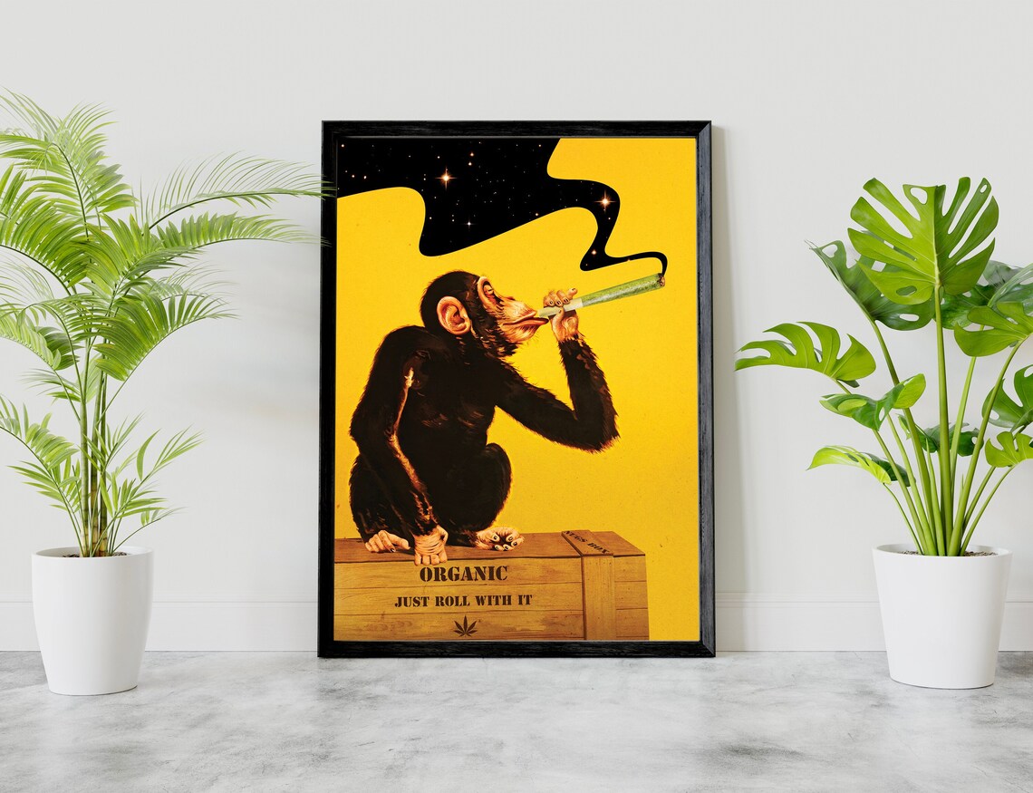 Jamboree Cannabis Collage, Retro Poster Print