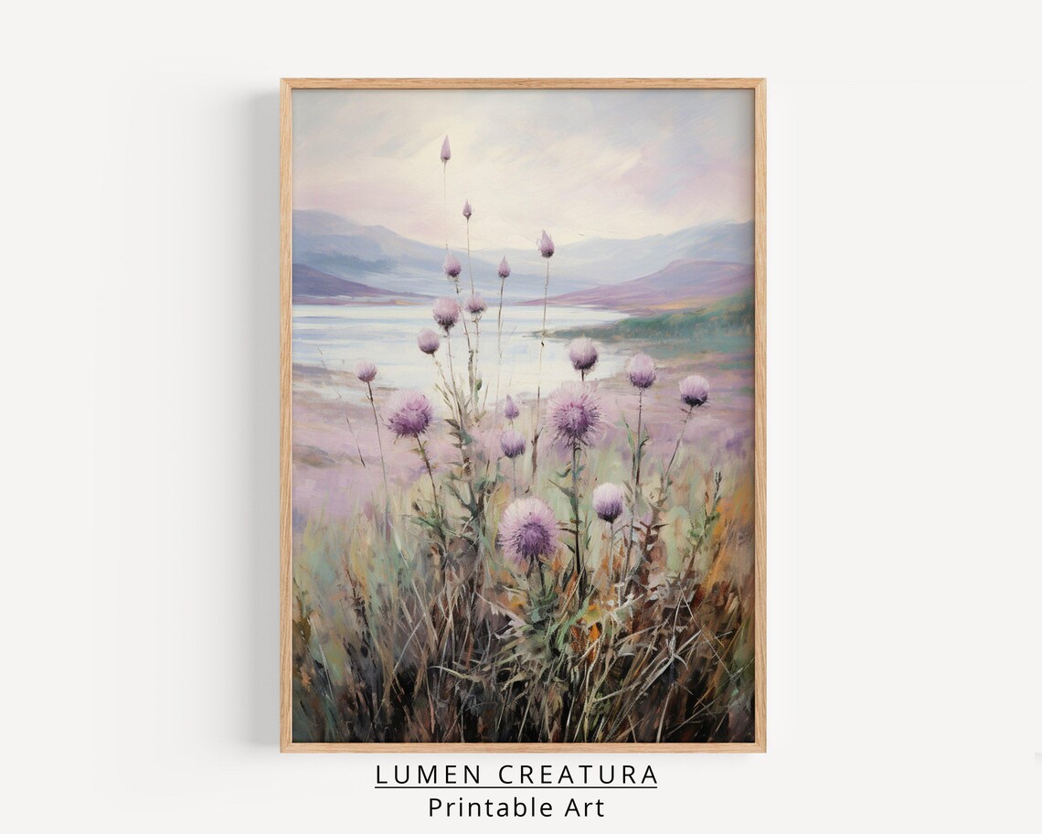Thistles Vintage Art Print, French Countryside - Image 4