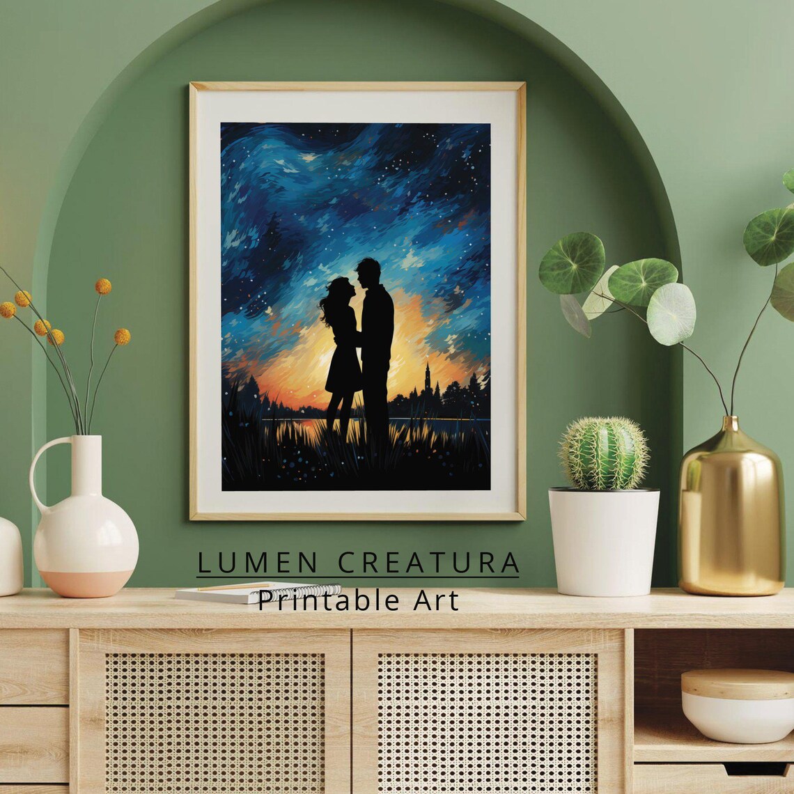 Cute Couples Valentines Day Wall Art, Romantic Decor - Image 3