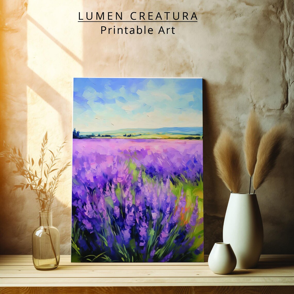 Lavender Fields In Full Bloom, Floral Art Print - Image 4