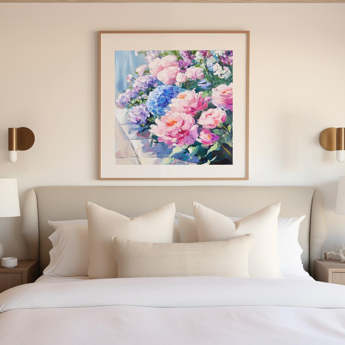 Spring Flower Garden, Muted Vintage Botanical Art - Image 3