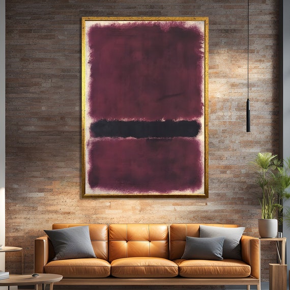 Mark Rothko Style Abstract, Sophisticated Modern Decor