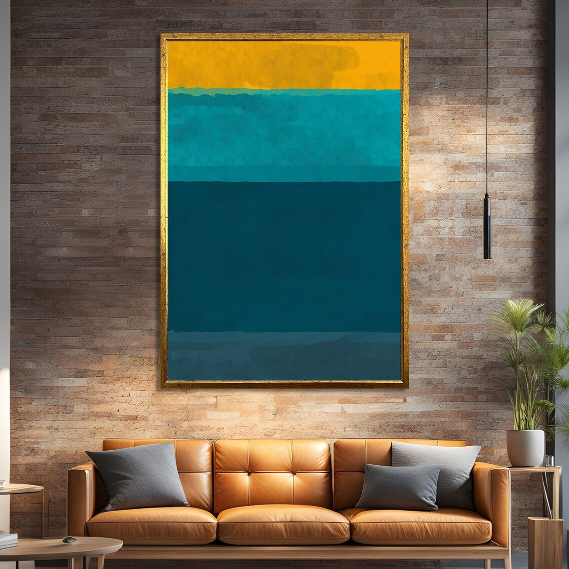 Turquoise And Gold Bliss Abstract By Mark Rokhto