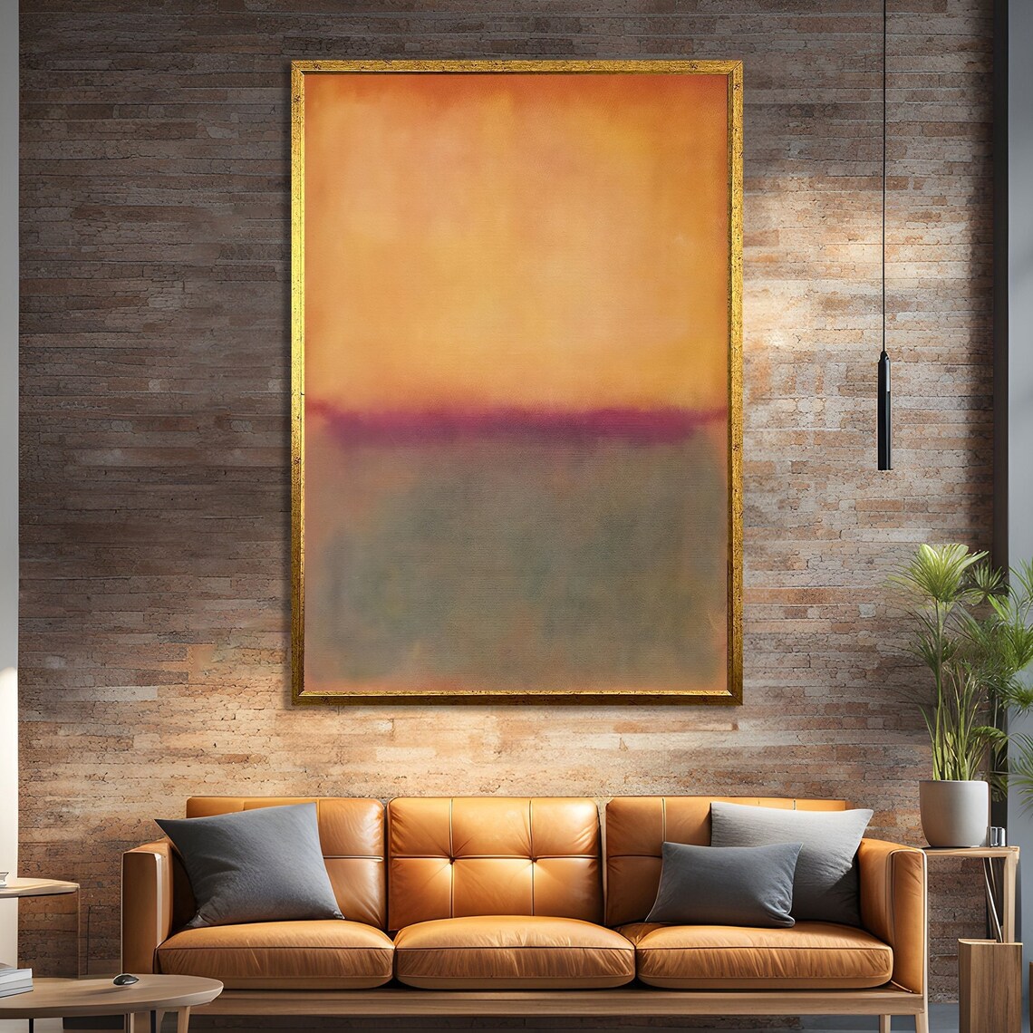 Mark Rokhto Inspired Sunset Abstract, Modern Decor