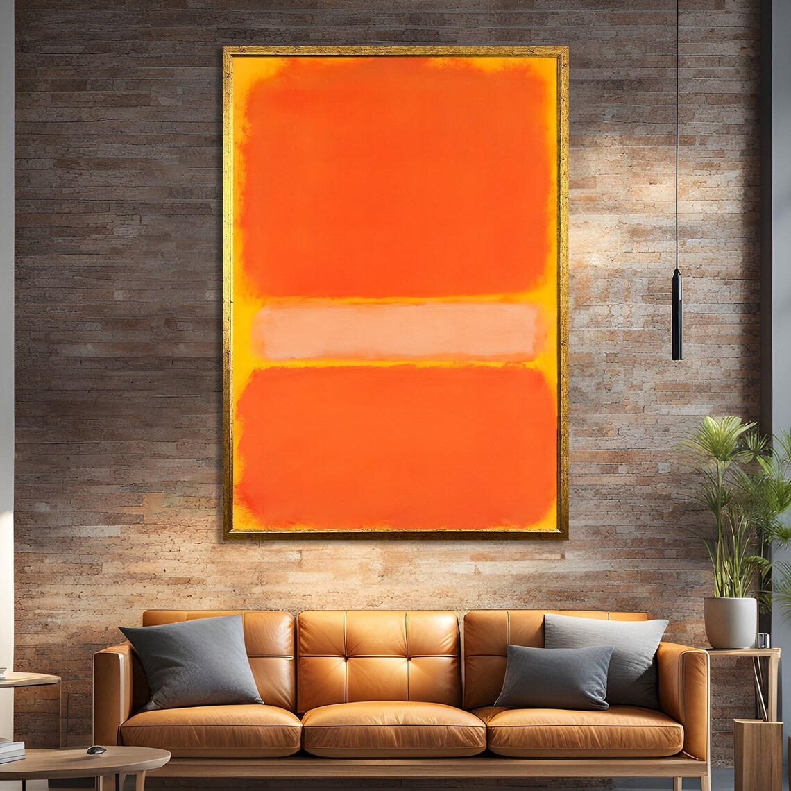 Bold Abstract Sunset, Mark Rothko Style Painting