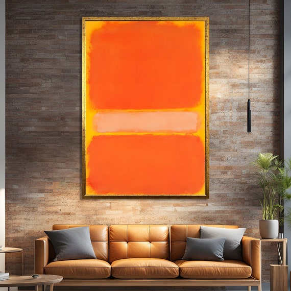 Bold Abstract Sunset, Mark Rothko Style Painting