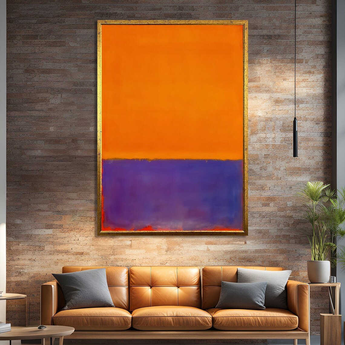 Mark Rothko Style Abstract, Vibrant Modern Decor