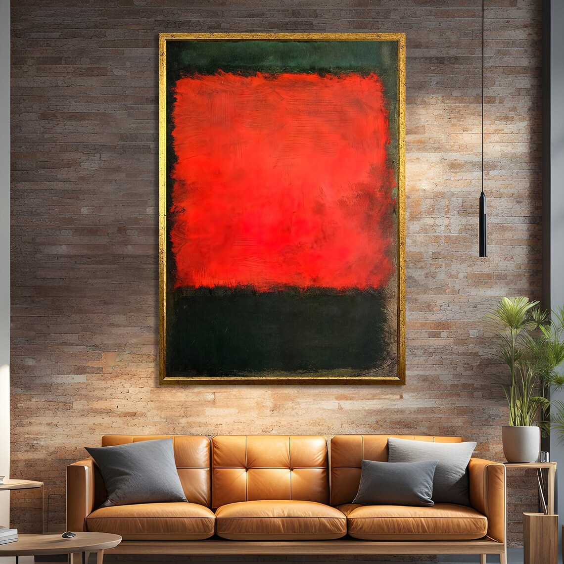 Mark Rokhto Inspired Abstract, Modern Minimalist