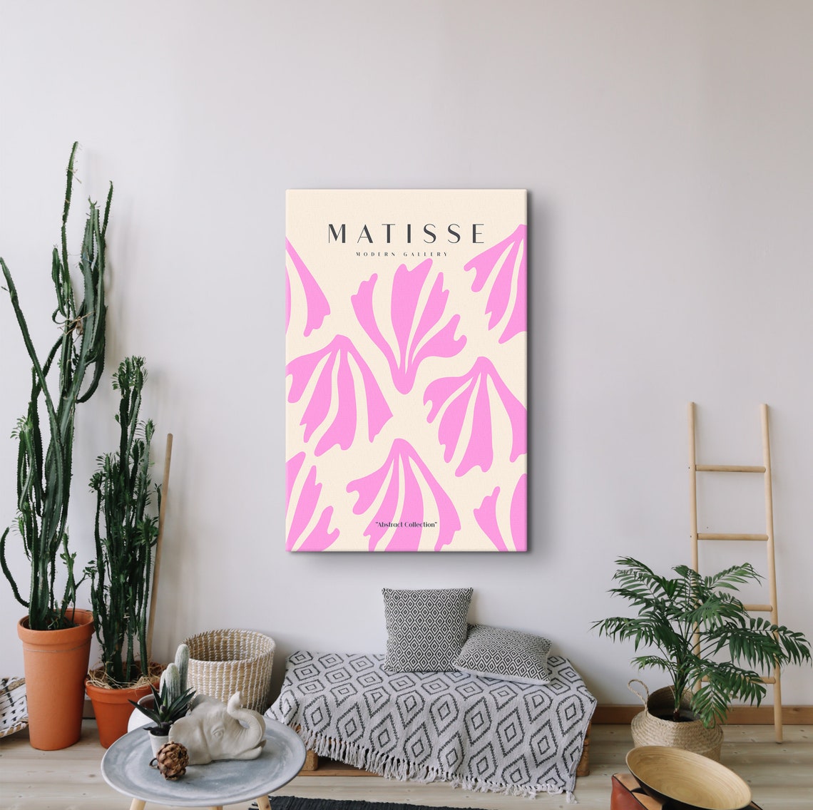 Pink Matisse Print Blush Pink Matisse Wall Art Exhibition Print Abstract Matisse Popular Print Minimalist Colorful Neutral Wall Art - Image 2