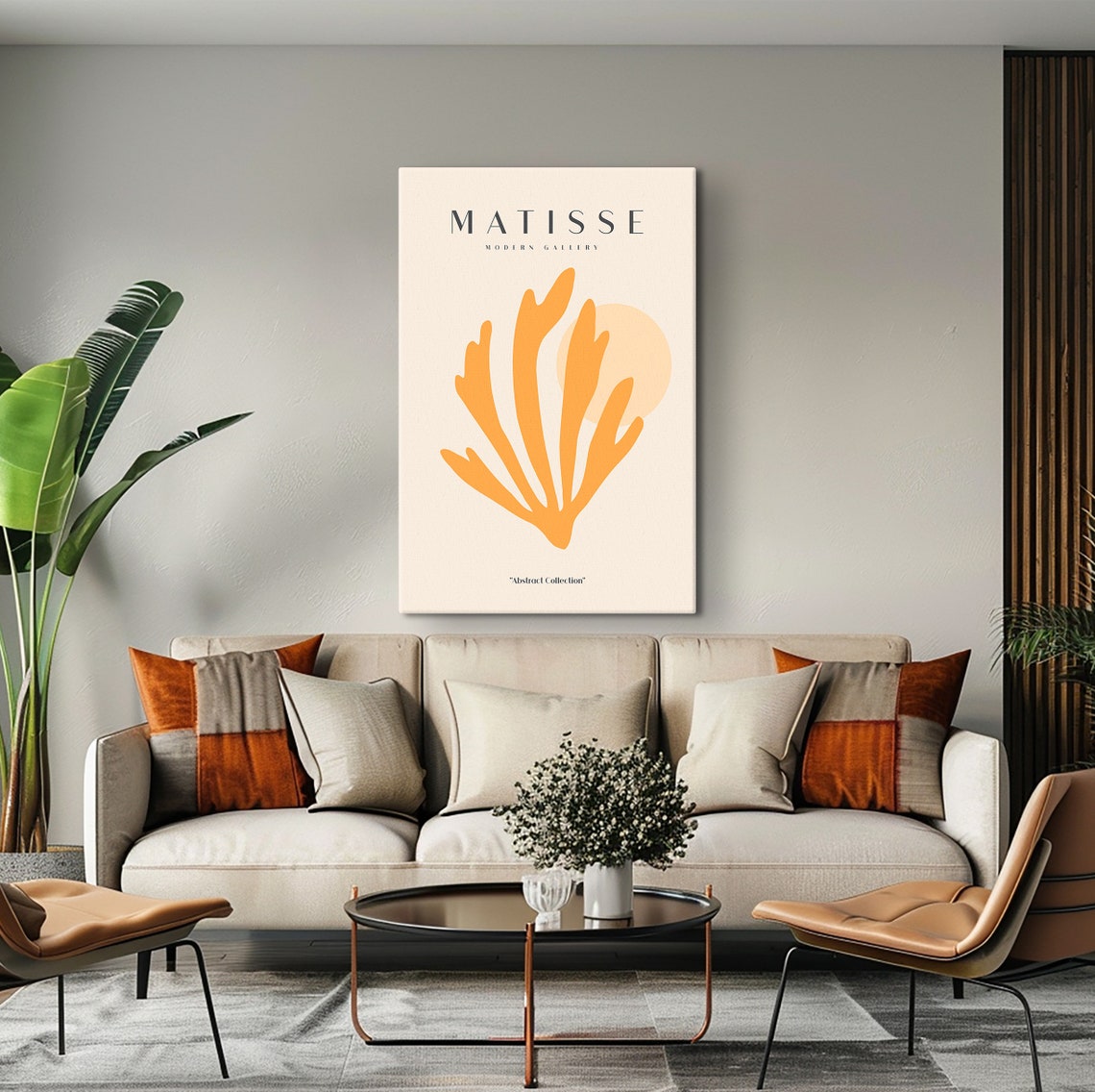 Matisse Modern Gallery Yellow Leaf Abstract Collection Poster - Image 2