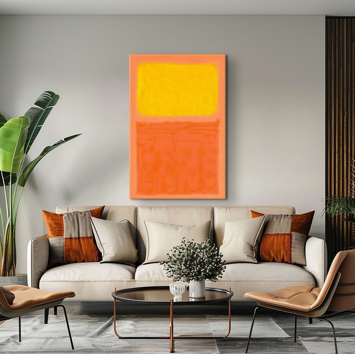 Mark Rothko Yellow And Orange Mark Rothko Paintings Exhibition Poster Expressionism Art Rothko Reproduction Art Rothko Glass Art - Image 5