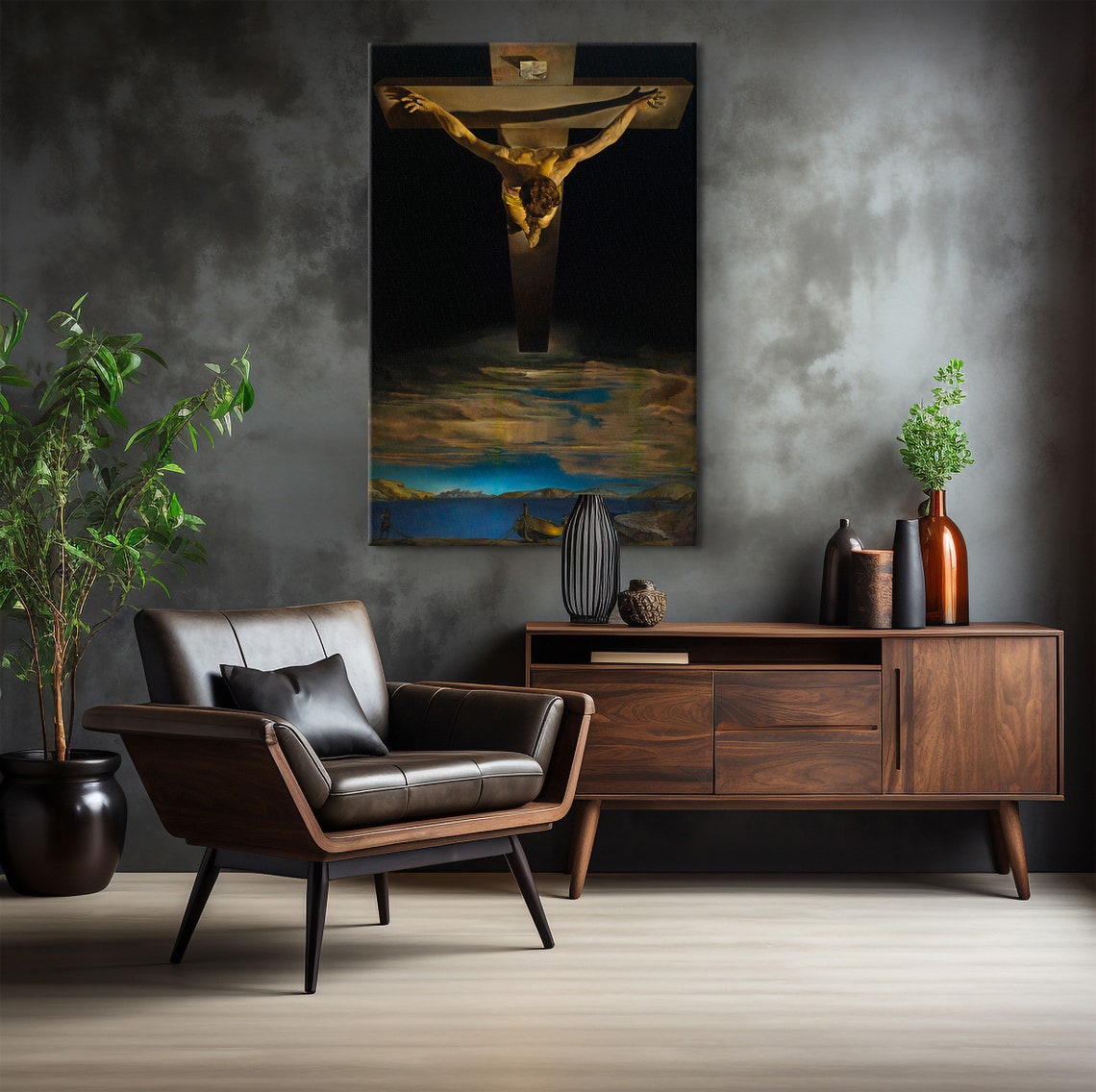 Salvador Dali Christ Of St John Of The Cross Prints Lord Jesus Poster Reproduction Poster Exhibition Poster Surrealism Art Dali Jesus - Image 6