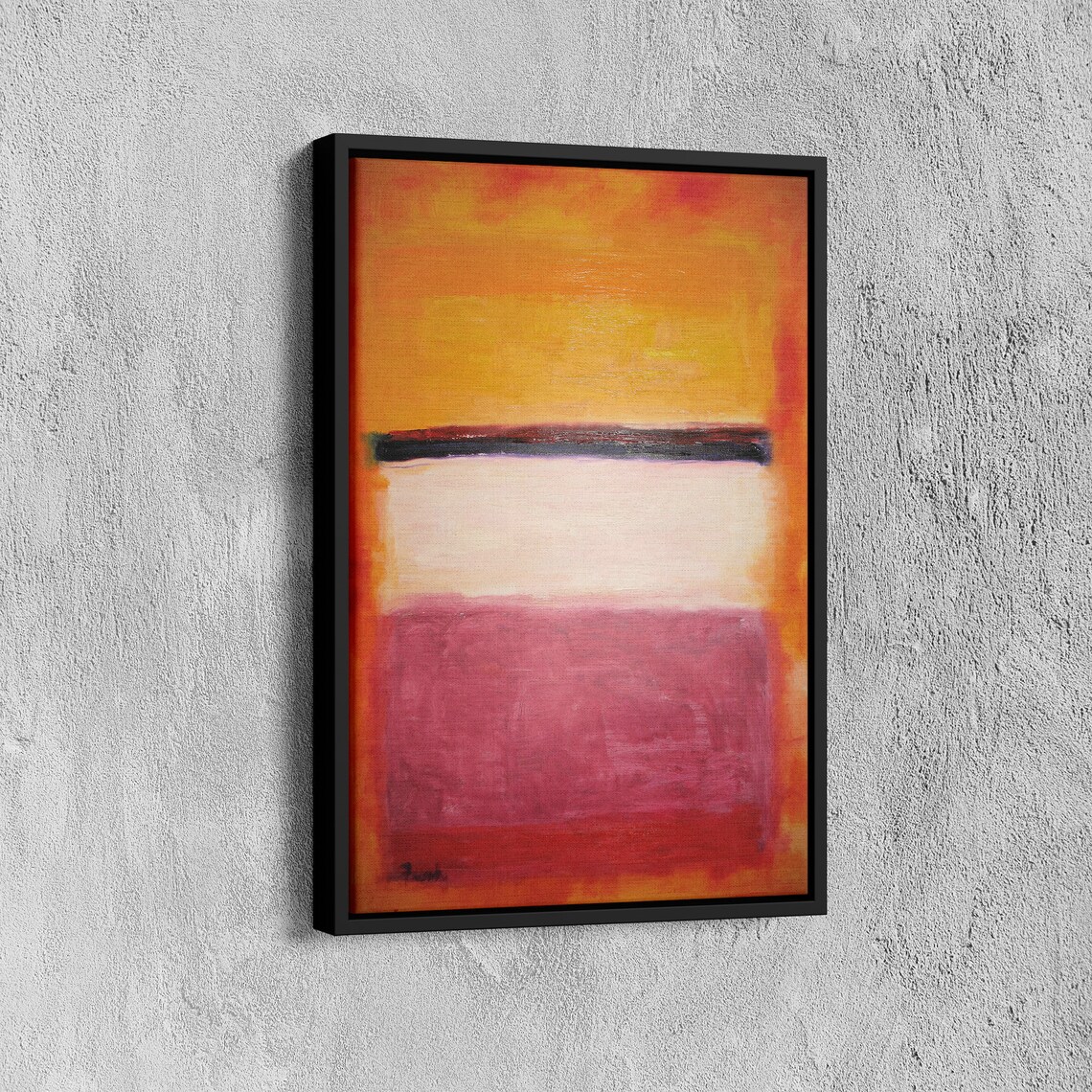 Mark Rothko Pink and Orange Expressionism Art Print - Image 7