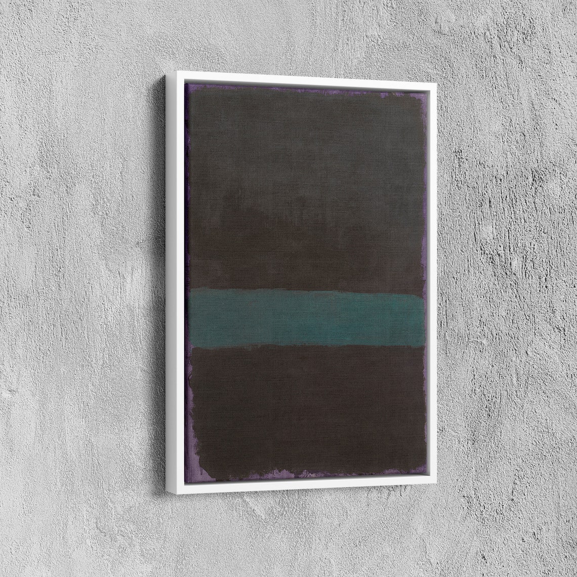 Mark Rothko Green Over Black Print Rothko Framed Modern Art Exhibition Poster Expressionism Print Abstract Art Art Reproduction - Image 5