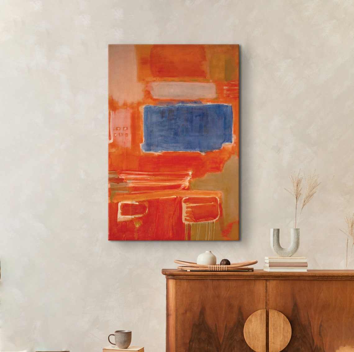 Mark Rothko Orange Blue Multiform Brushwork Abstract Expression Poster - Image 4
