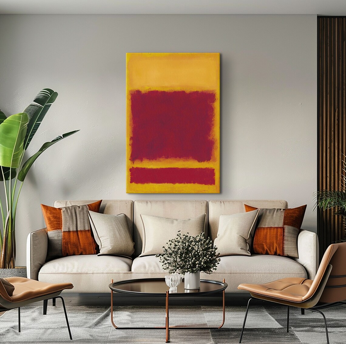 Mark Rothko Orange Over Red Poster Mark Rothko Exhibition Poster Expressionism Art Rothko Reproduction Art Mark Rothko Glass - Image 3