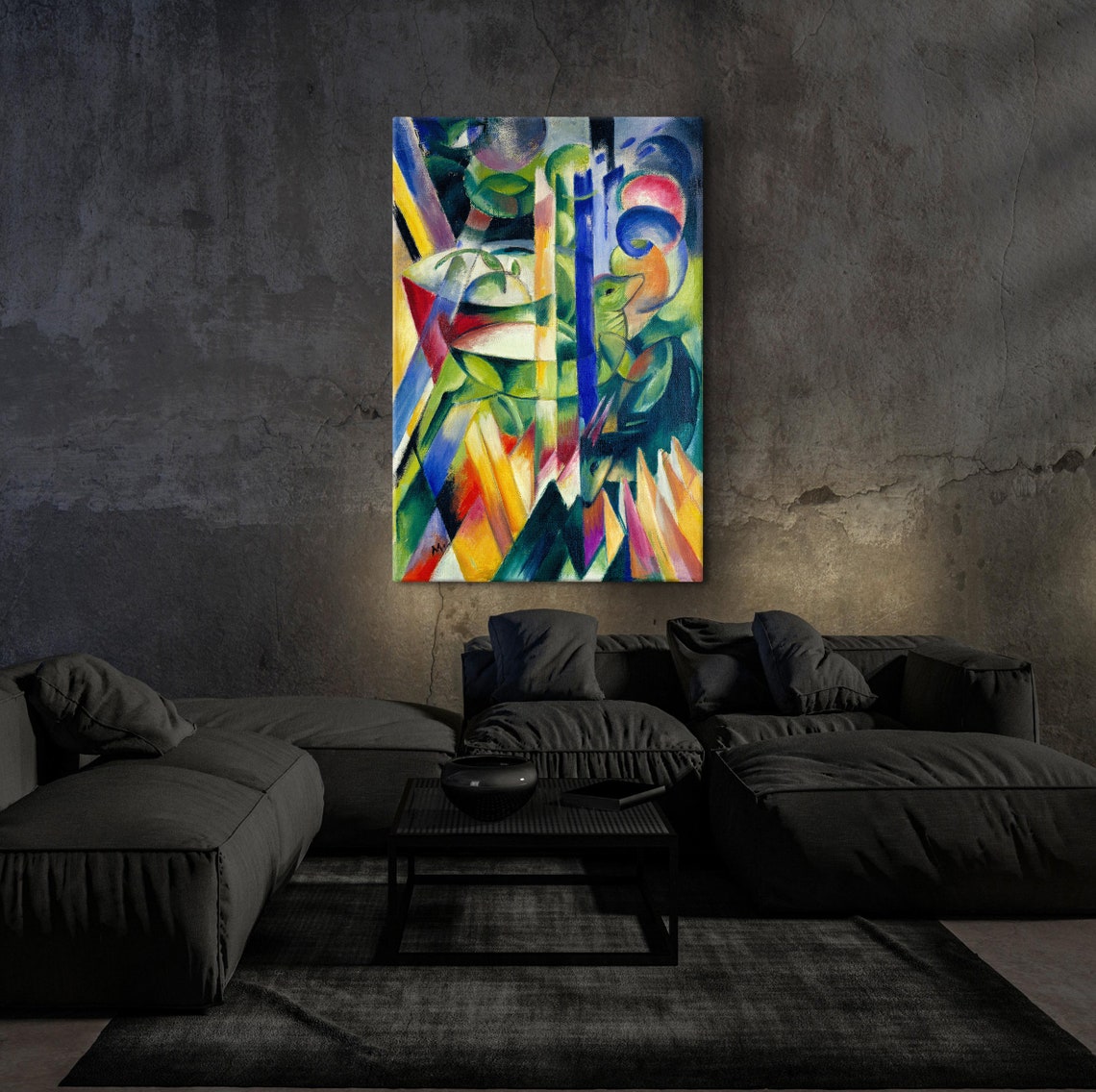 Franz Marc Little Mountain Goats Vibrant Abstract Animal Poster - Image 6