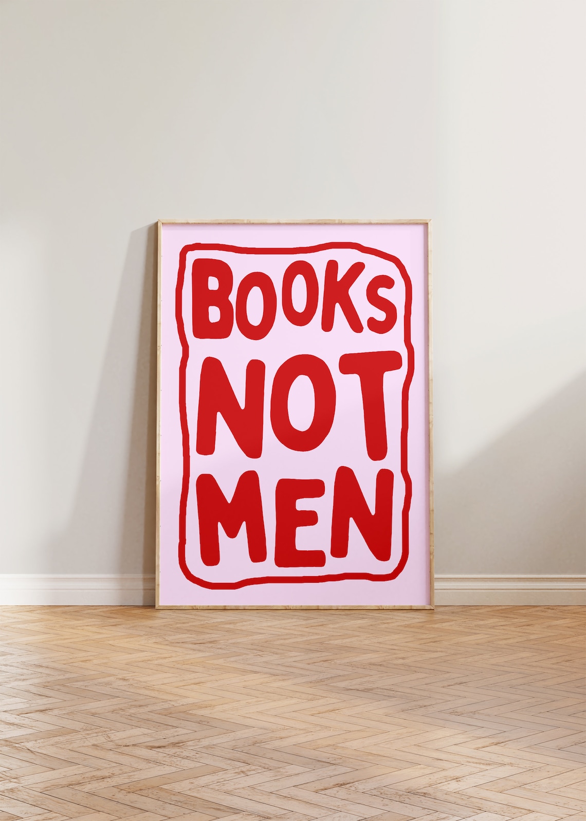 Feminist Book Print, Funny Typography Art Print