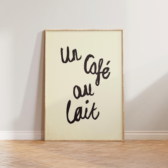 Vintage Kitchen Coffee Typography Art Print