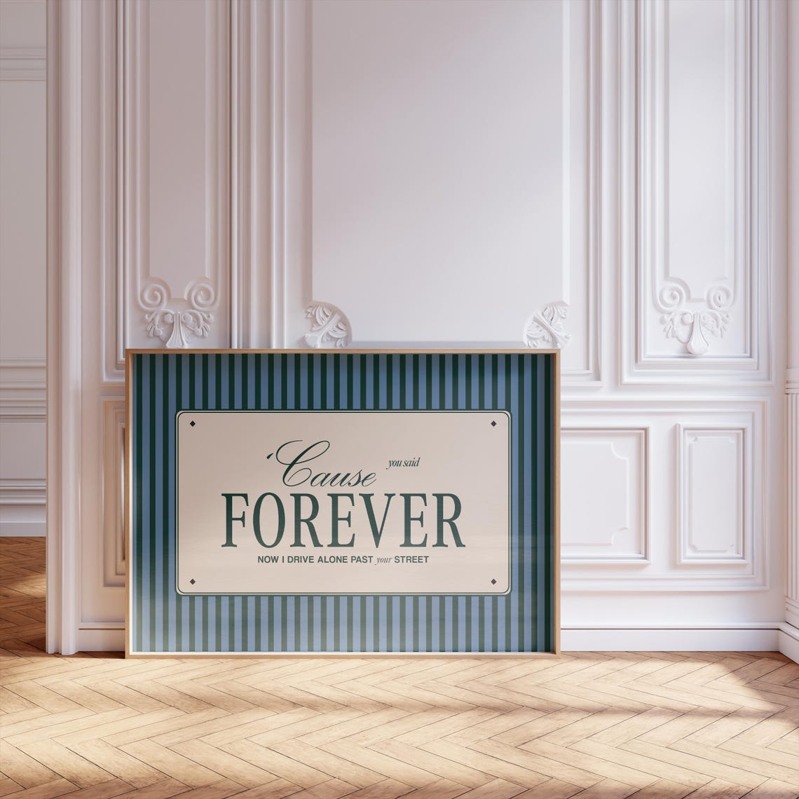 Olivia Rodrigo Drivers License You Said Forever Lyric Poster