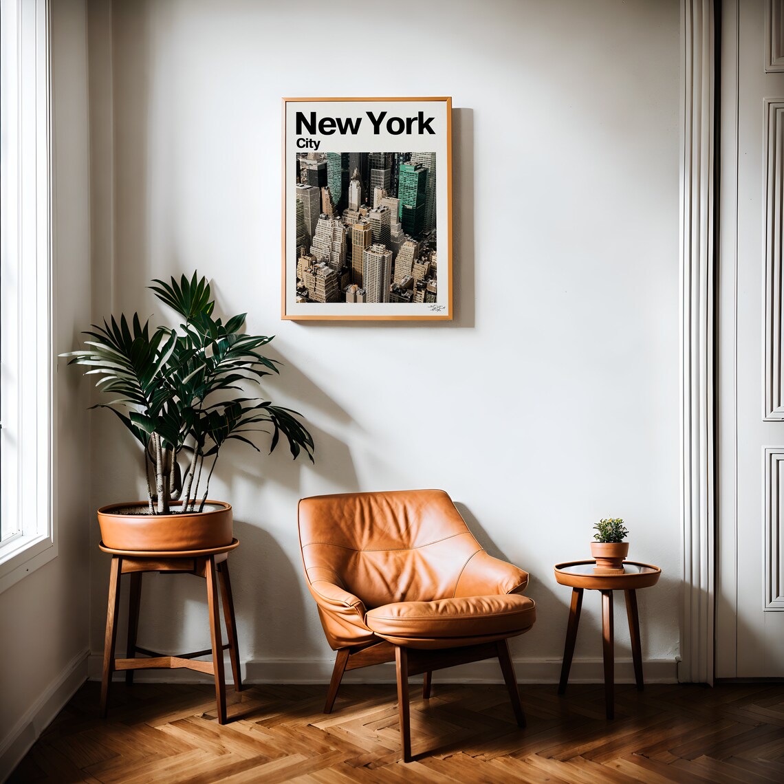 New York City Aerial Manhattan Skyline Photography Travel Poster - Image 2