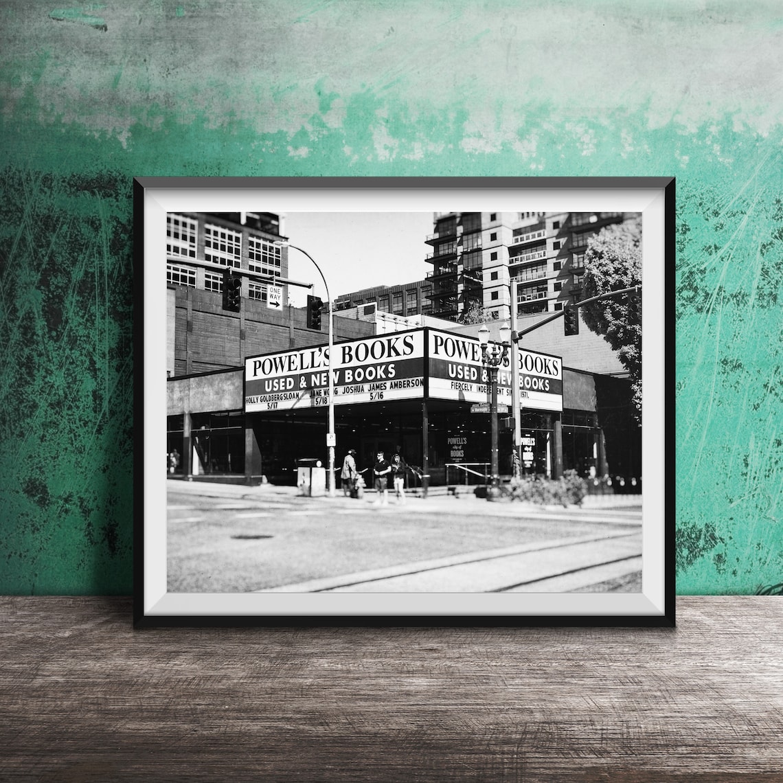 Powell's Books Portland Oregon Travel Poster Print - Image 2