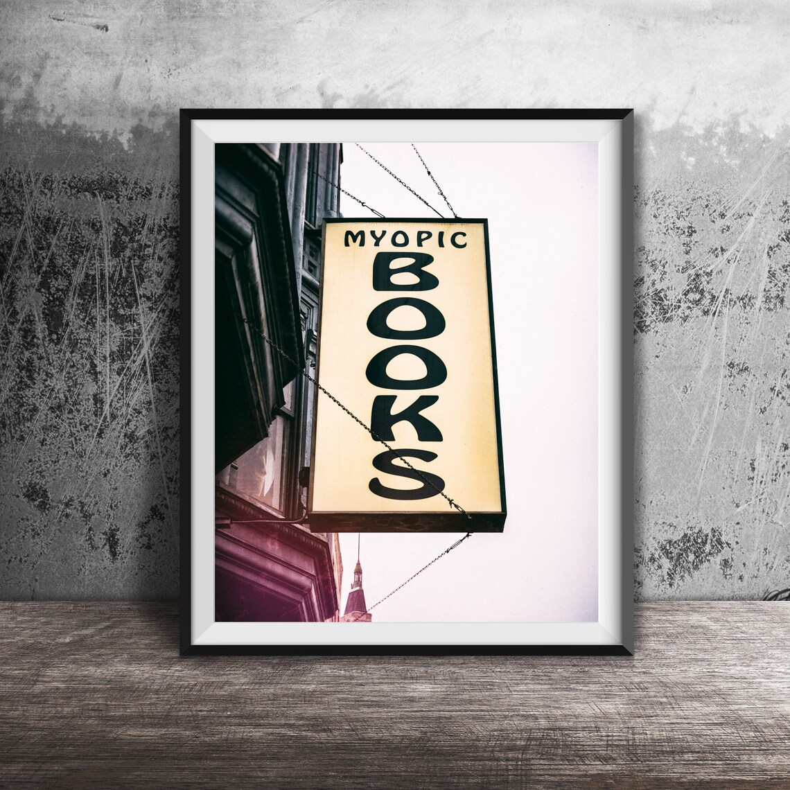 Myopic Books, Wicker Park Chicago Travel Poster