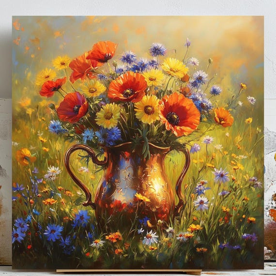 Wild Flower Botanical Nursery Decor Art Print