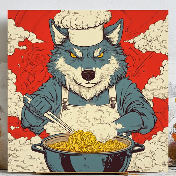 Shef Wolf - Modern Animal Nursery Decor