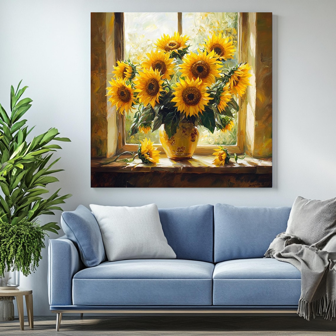 Sunflower Wall Art Poster, Floral Home Decor - Image 2