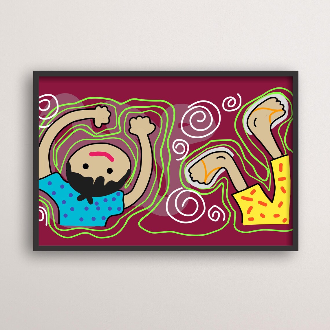 Whimsical Kid Art, Playful Nursery Poster