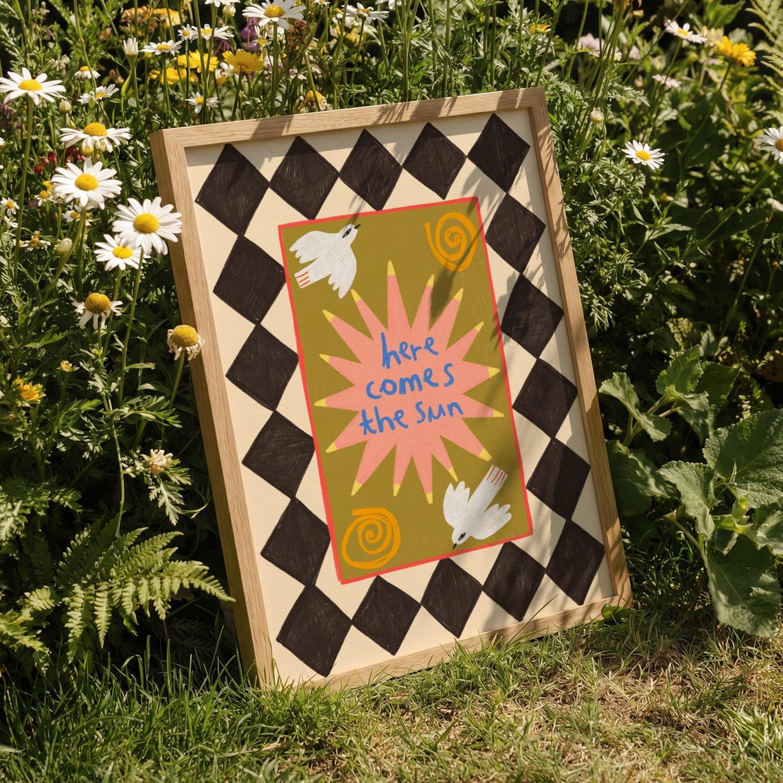 Here Comes The Sun Nursery Art Print