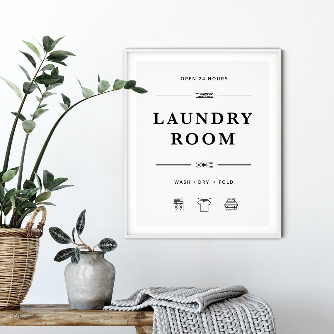 Laundry Room Art Sign, Laundry Room Decor Print