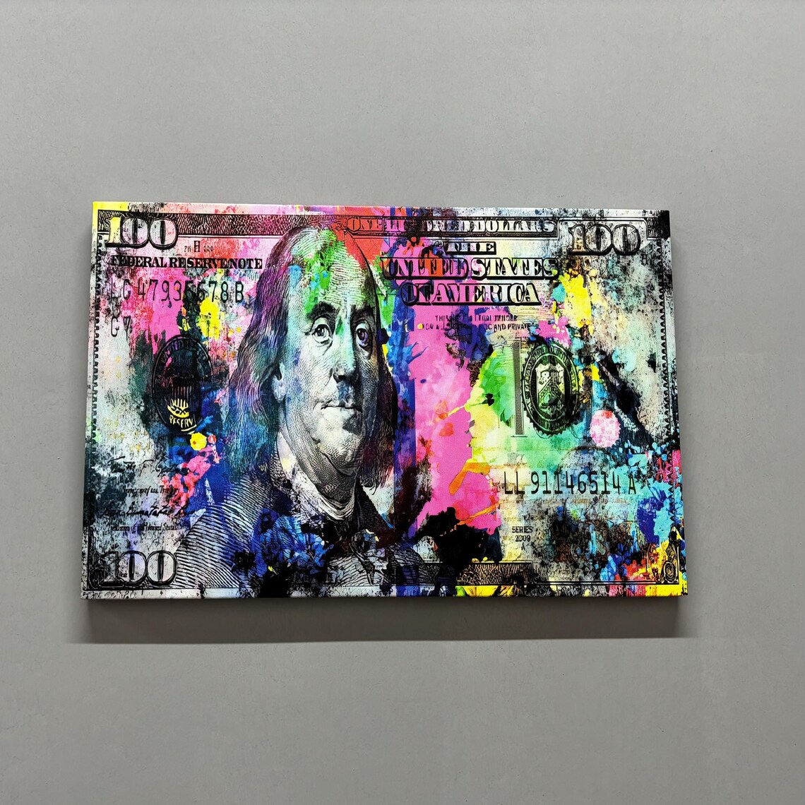 Office Glass Wall Art, Modern Dollar Gift