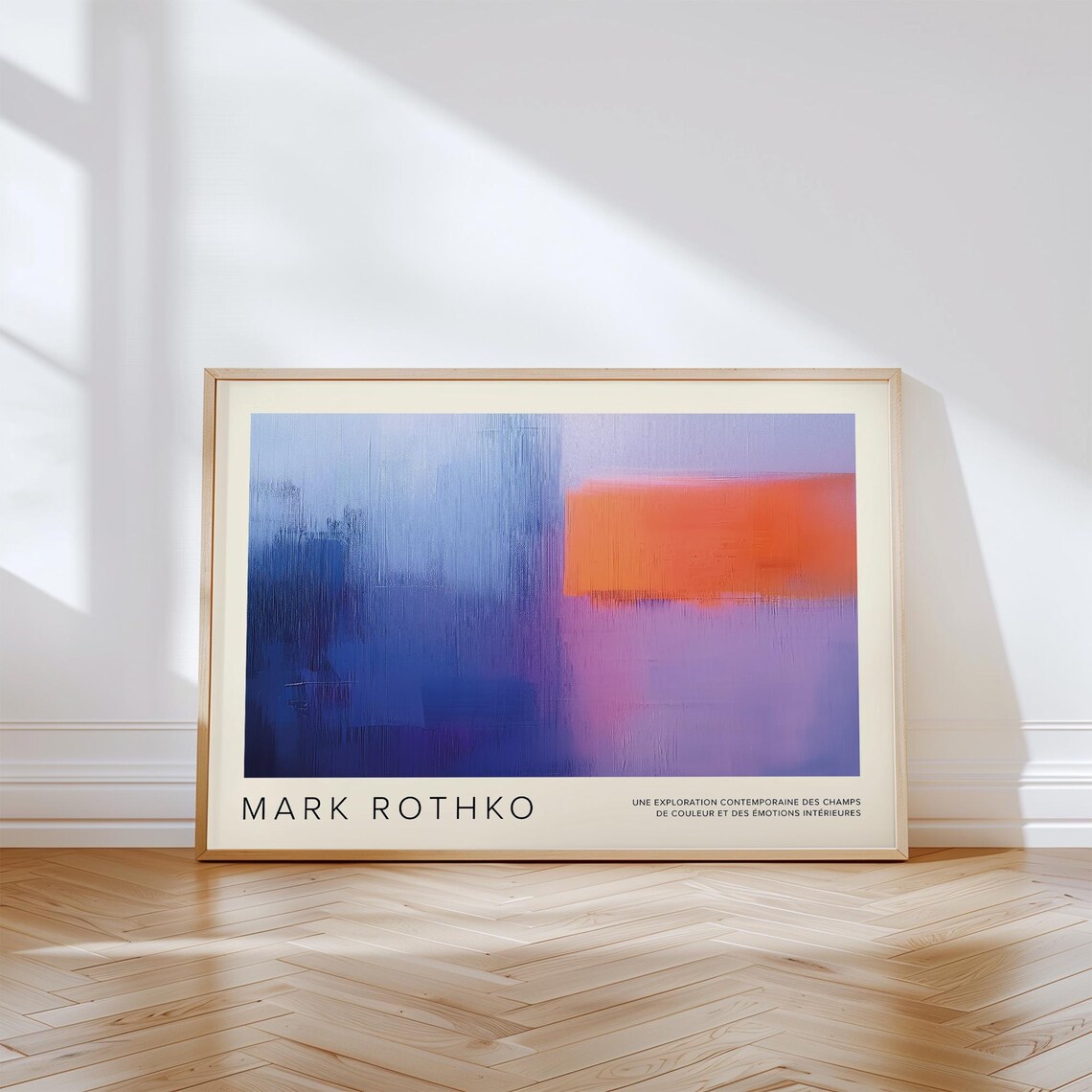Mark Rothko Blue Purple Orange Modern Abstract Colour Field Print