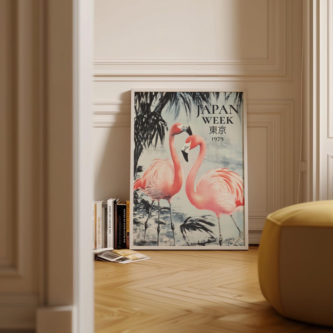 Traditional Japanese Poster Large Wall Art For Living Room Art Print Flamingo Wall Art For Bedroom Poster Art Japan Home Decor Japanese Art - Image 3