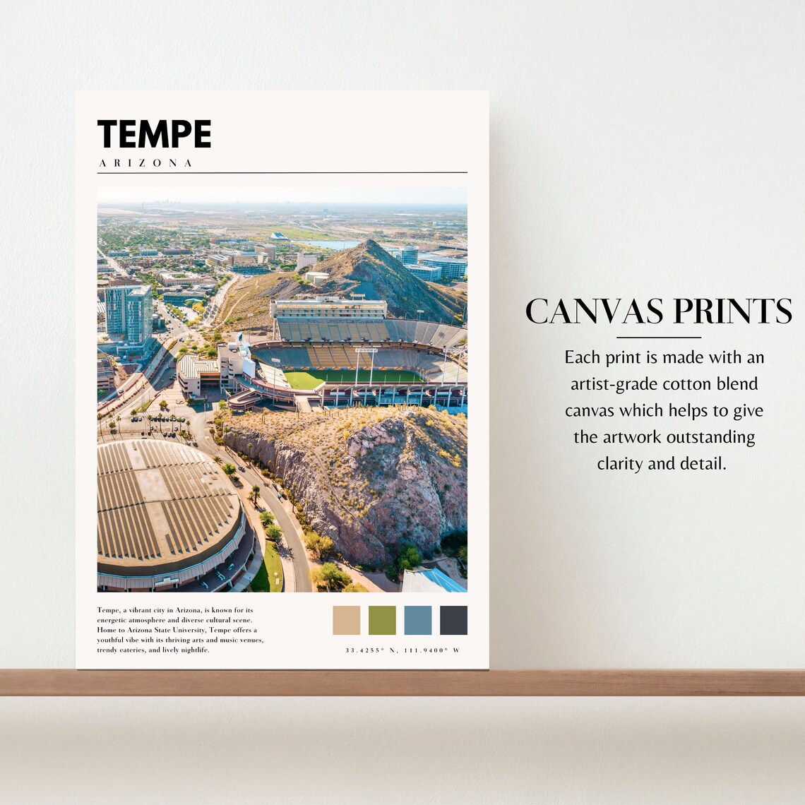 Tempe Arizona State University Travel Poster - Image 2