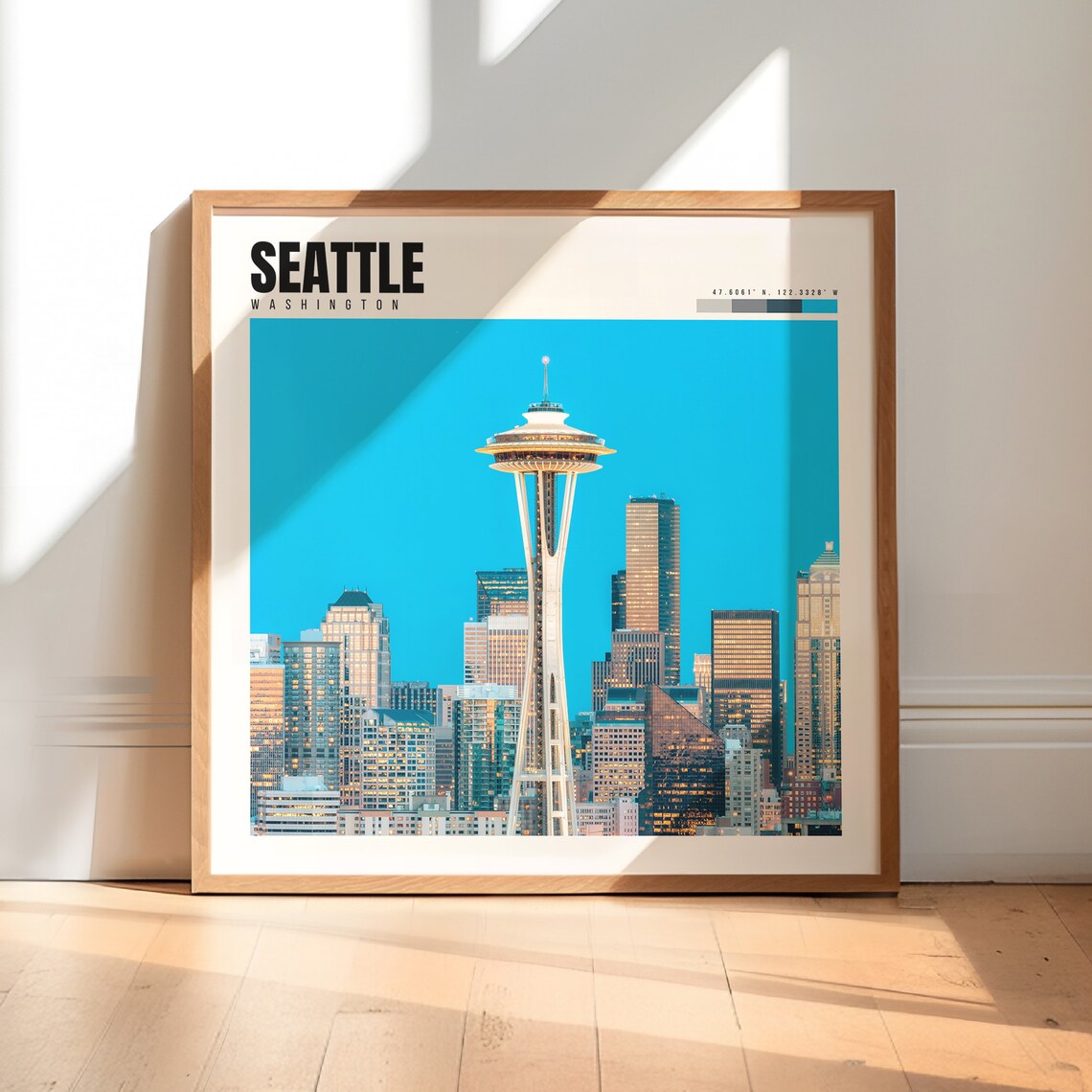 Seattle Washington Space Needle Travel Poster Print