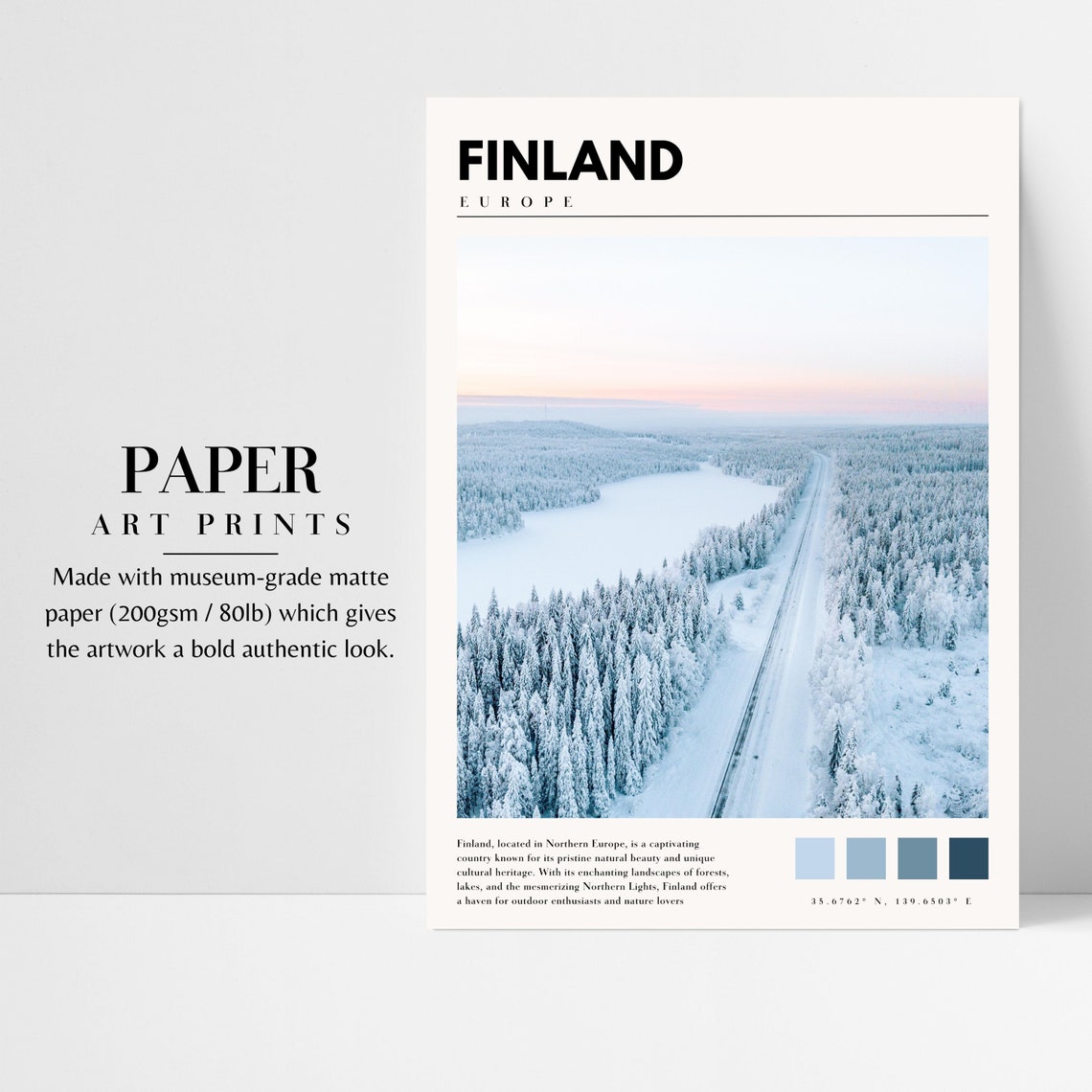 Finland Print Finland Poster Finland Europe Finland Travel Wall Art Finland Photography Finland Picture Finland Decor P 074 - Image 3