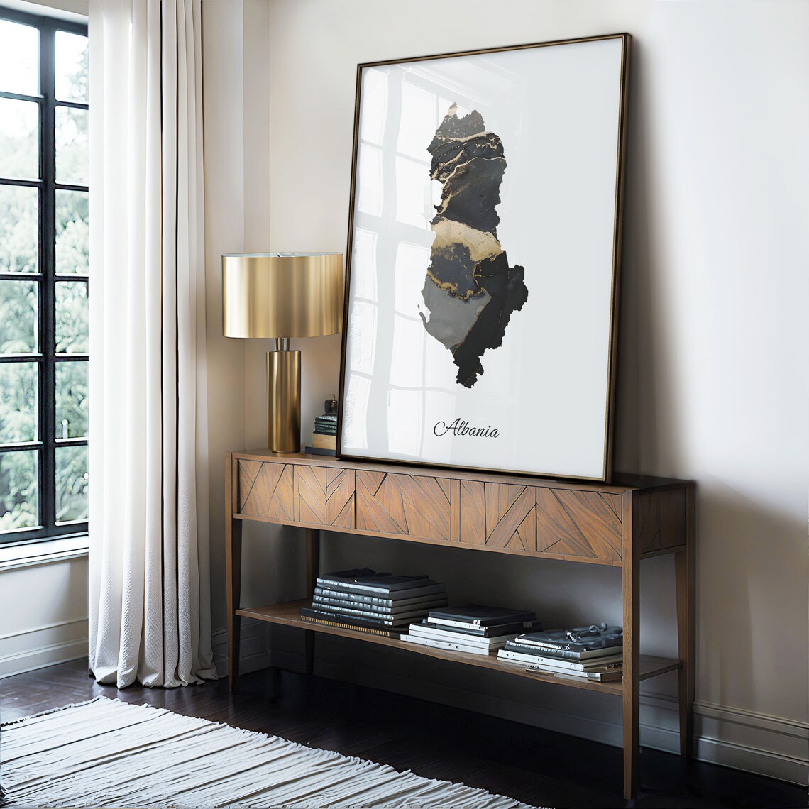 Albania Map Poster, Elegant Country Artwork - Image 4